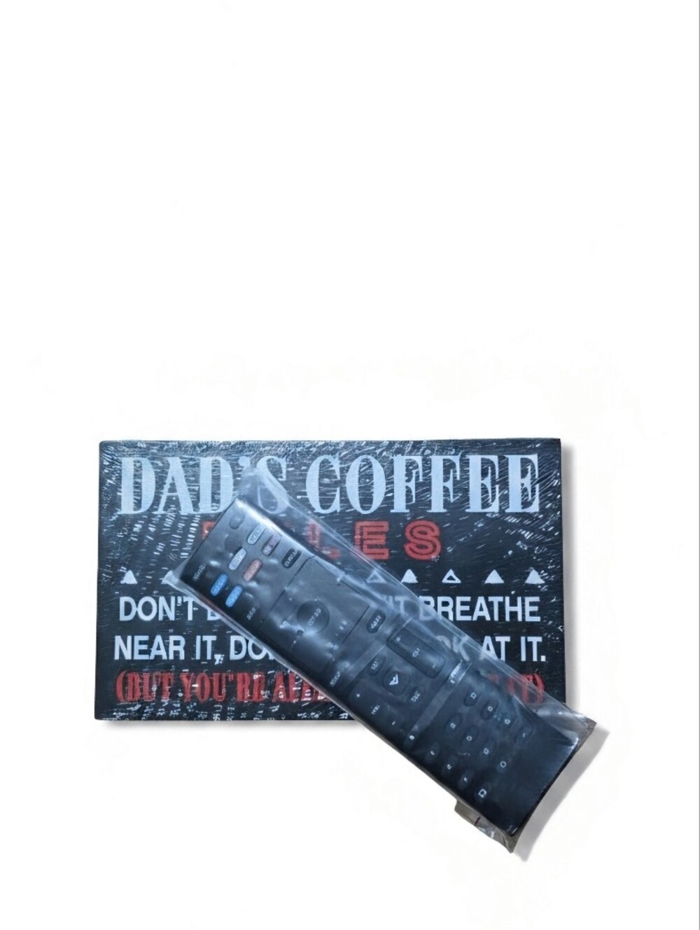 Black OEM Replacement TV Remote Control - Coffee Plaque